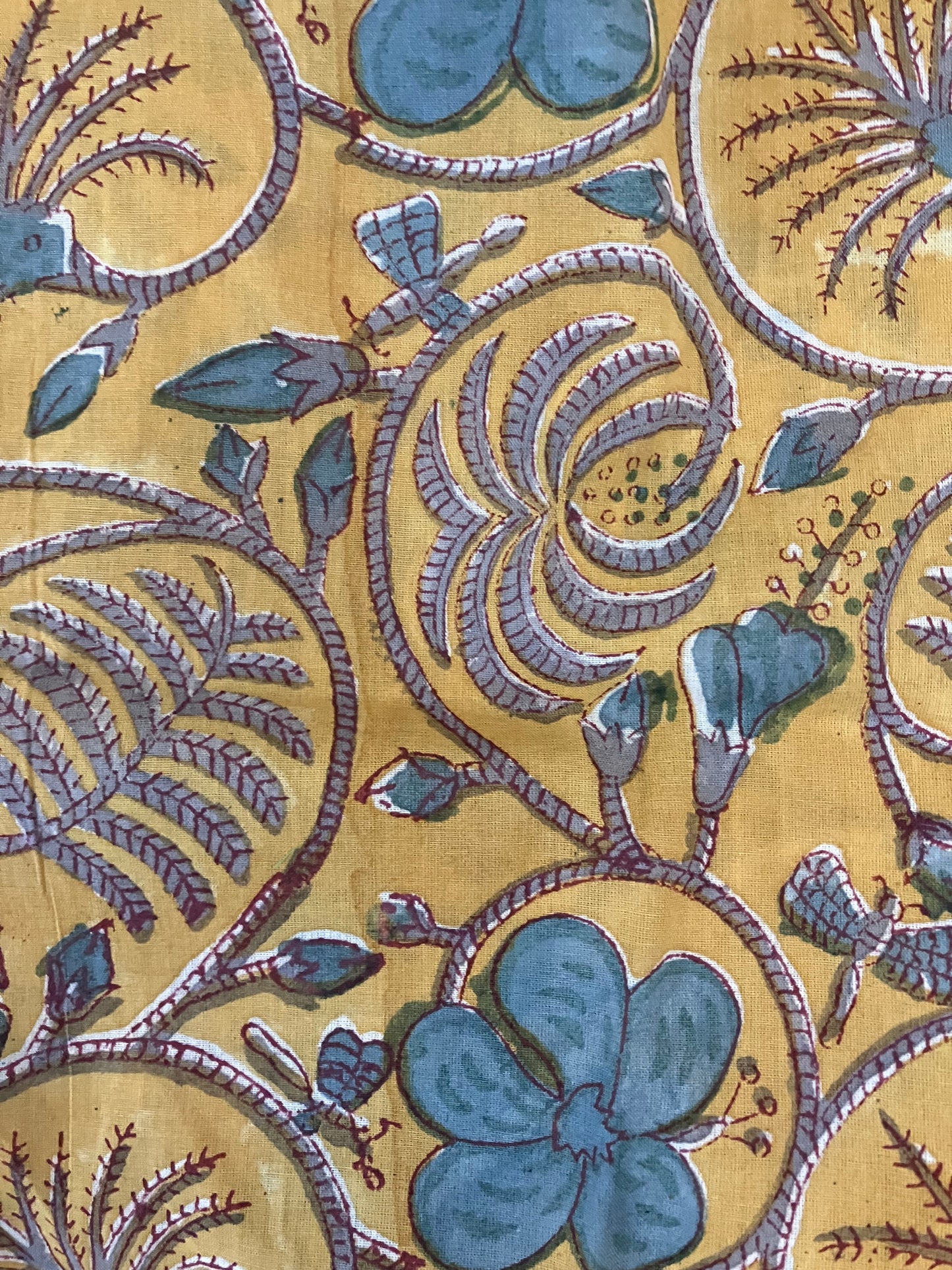 【涼やかインド綿】カラフルプリント生地 / 販売単位:50cm