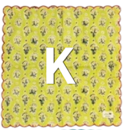 縁取り刺繍の上品ハンカチ