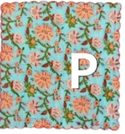 縁取り刺繍の上品ハンカチ
