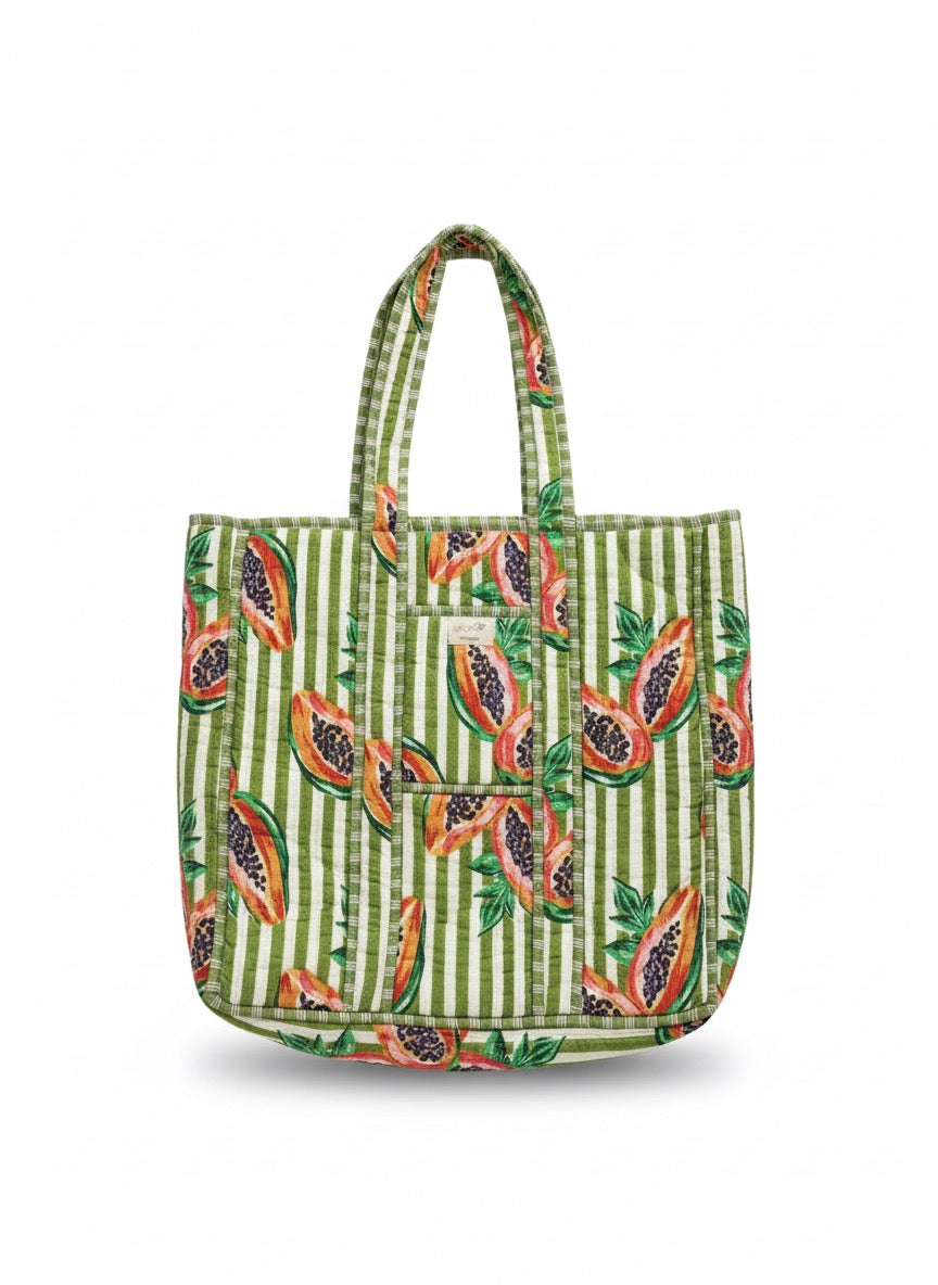 Happy Quilt Tote 主役級キルトトートバッグ　