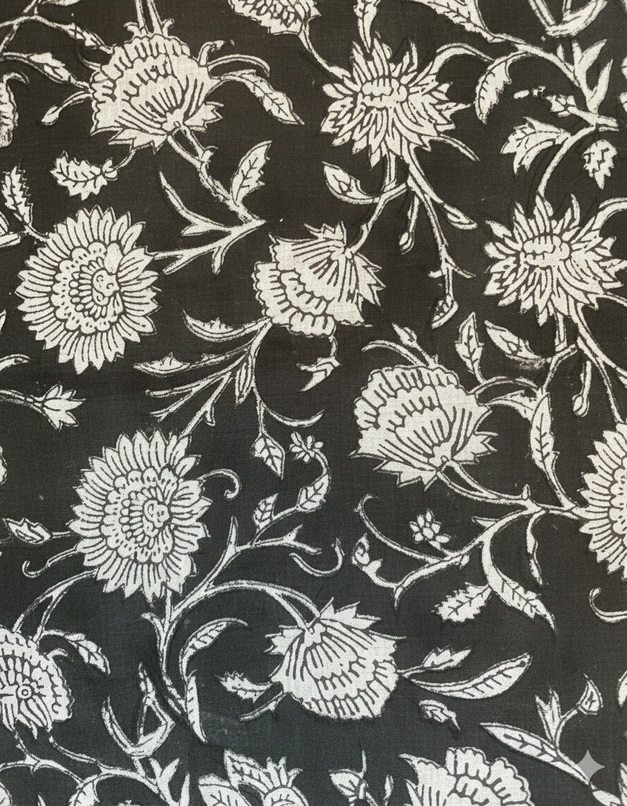 【涼やかインド綿】カラフルプリント生地 / 販売単位：50cm