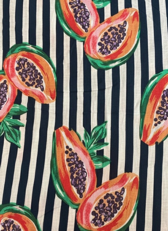 【涼やかインド綿】カラフルプリント生地 / 販売単位：50cm