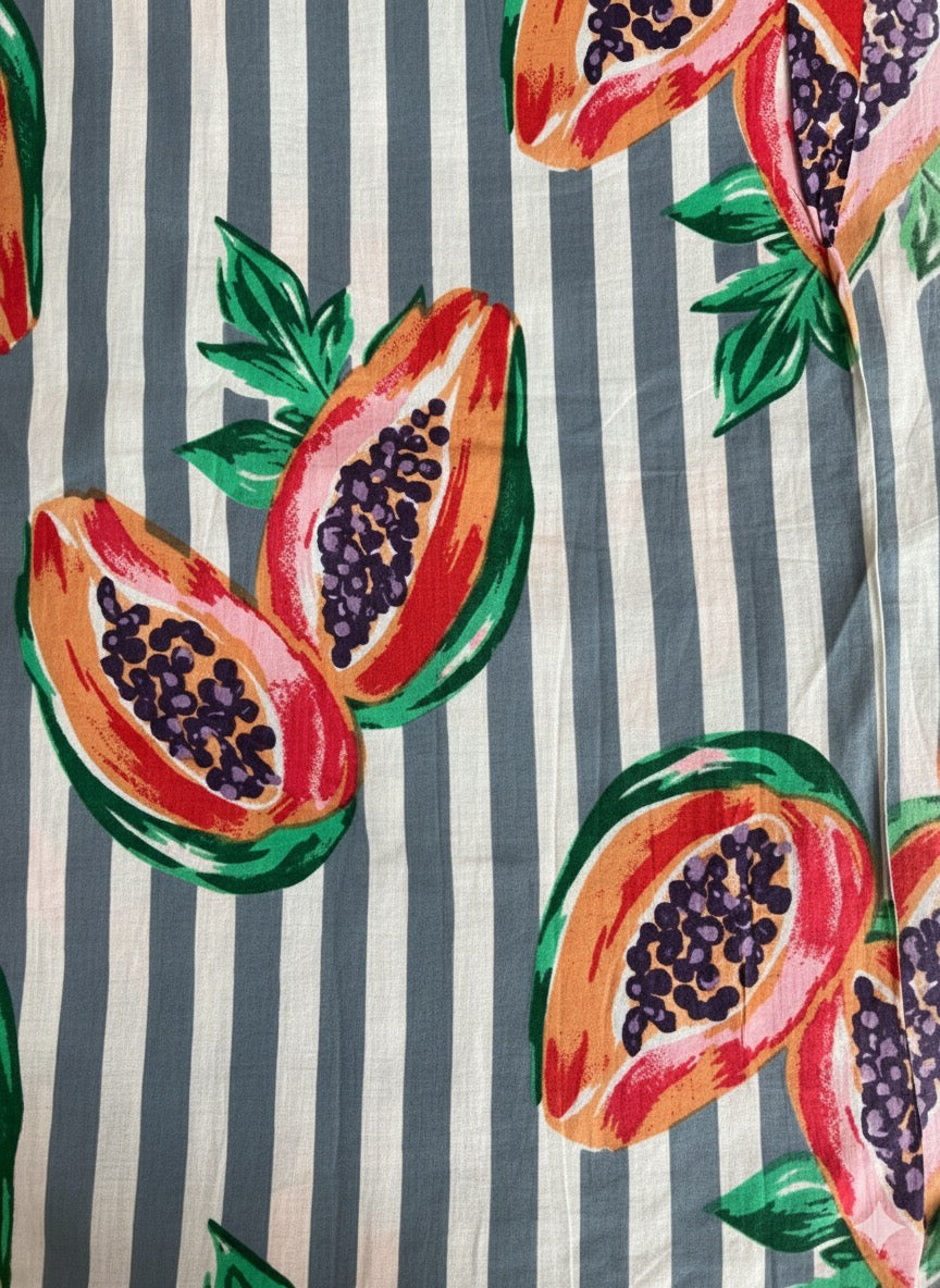 【涼やかインド綿】カラフルプリント生地 / 販売単位：50cm