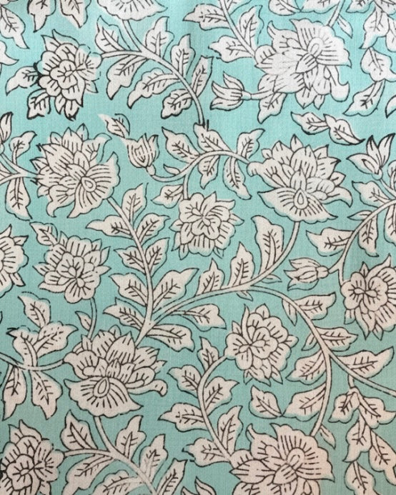 【涼やかインド綿】カラフルプリント生地 / 販売単位：50cm