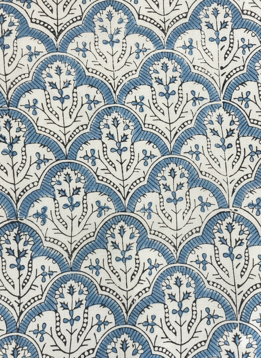 【涼やかインド綿】カラフルプリント生地 / 販売単位：50cm