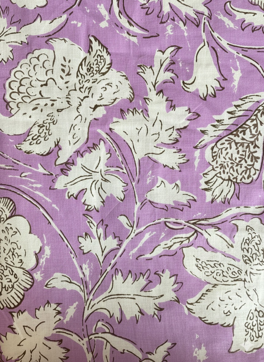 【涼やかインド綿】カラフルプリント生地 / 販売単位：50cm