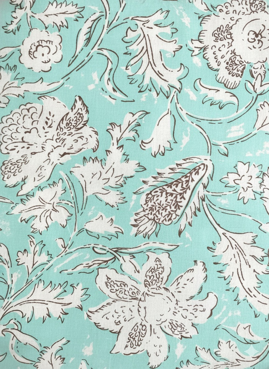 【涼やかインド綿】カラフルプリント生地 / 販売単位：50cm