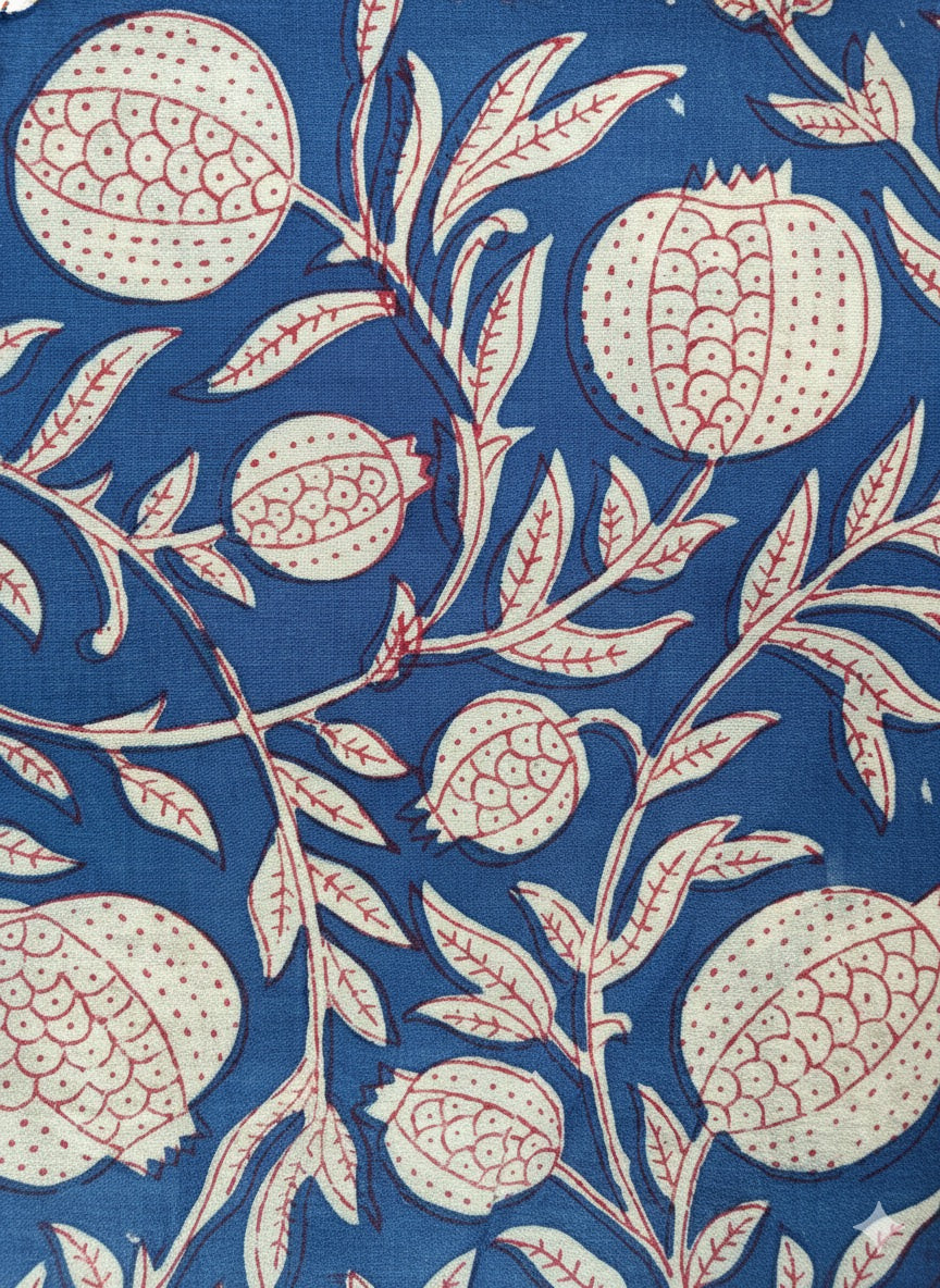 【涼やかインド綿】カラフルプリント生地 / 販売単位：50cm