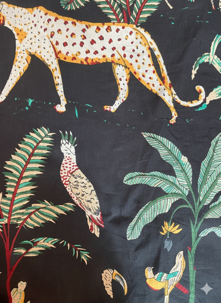 【涼やかインド綿】カラフルプリント生地 / 販売単位：50cm