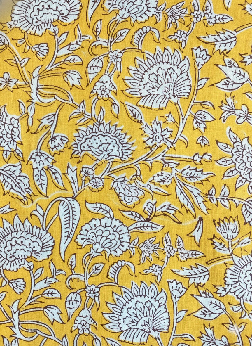 【涼やかインド綿】カラフルプリント生地 / 販売単位：50cm