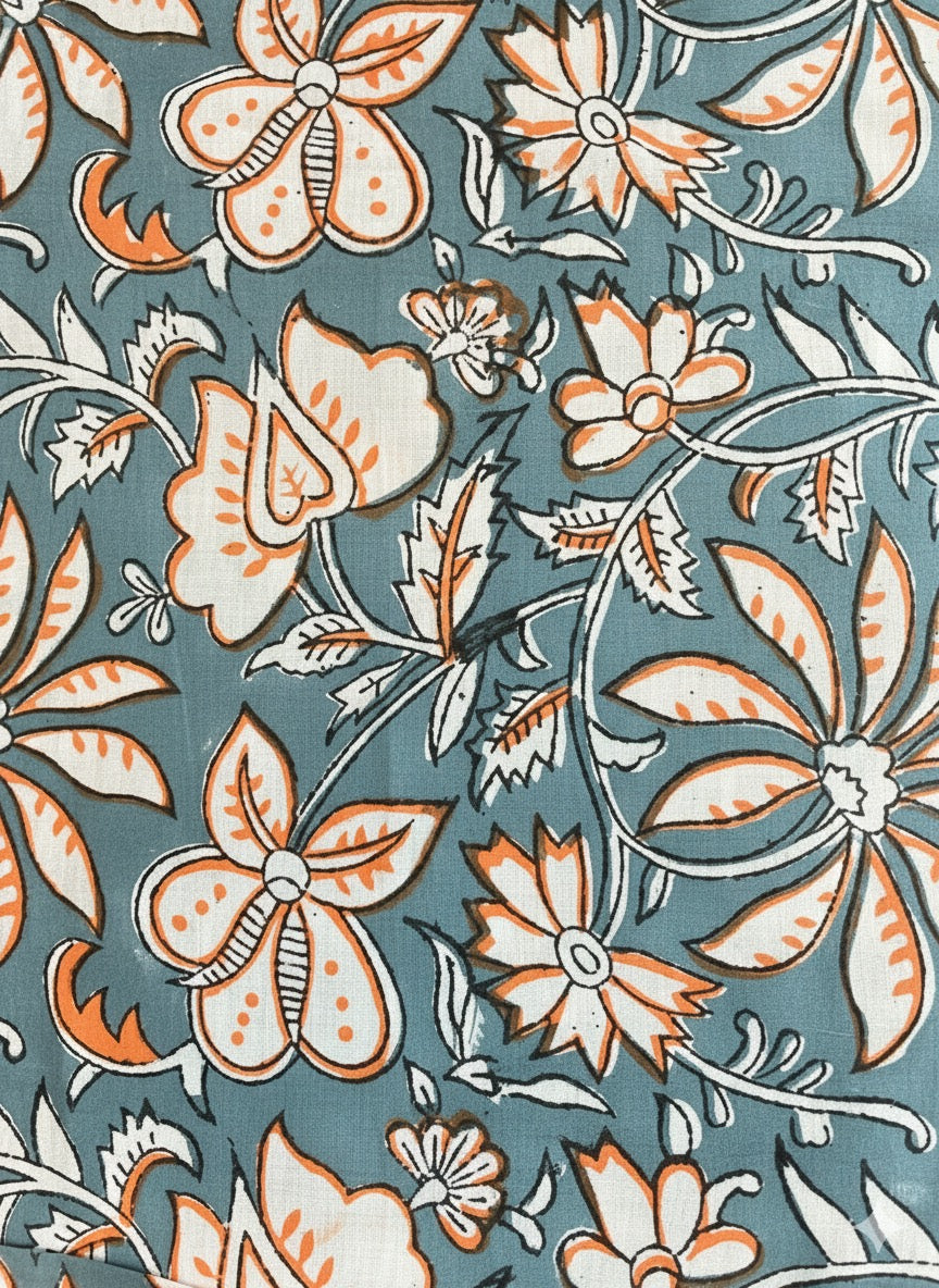 【涼やかインド綿】カラフルプリント生地 / 販売単位：50cm